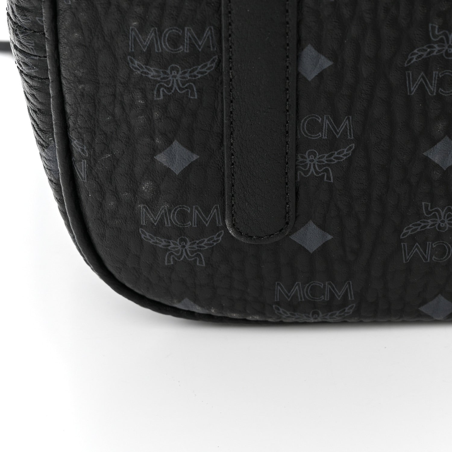 MCM Visetos Large Liz Reversible Shopper Tote Black 18 of 21