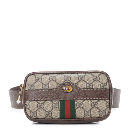 Gucci GG Supreme Monogram Ophidia Belted iPhone Case 85 34 Dark Brown 1 of 12