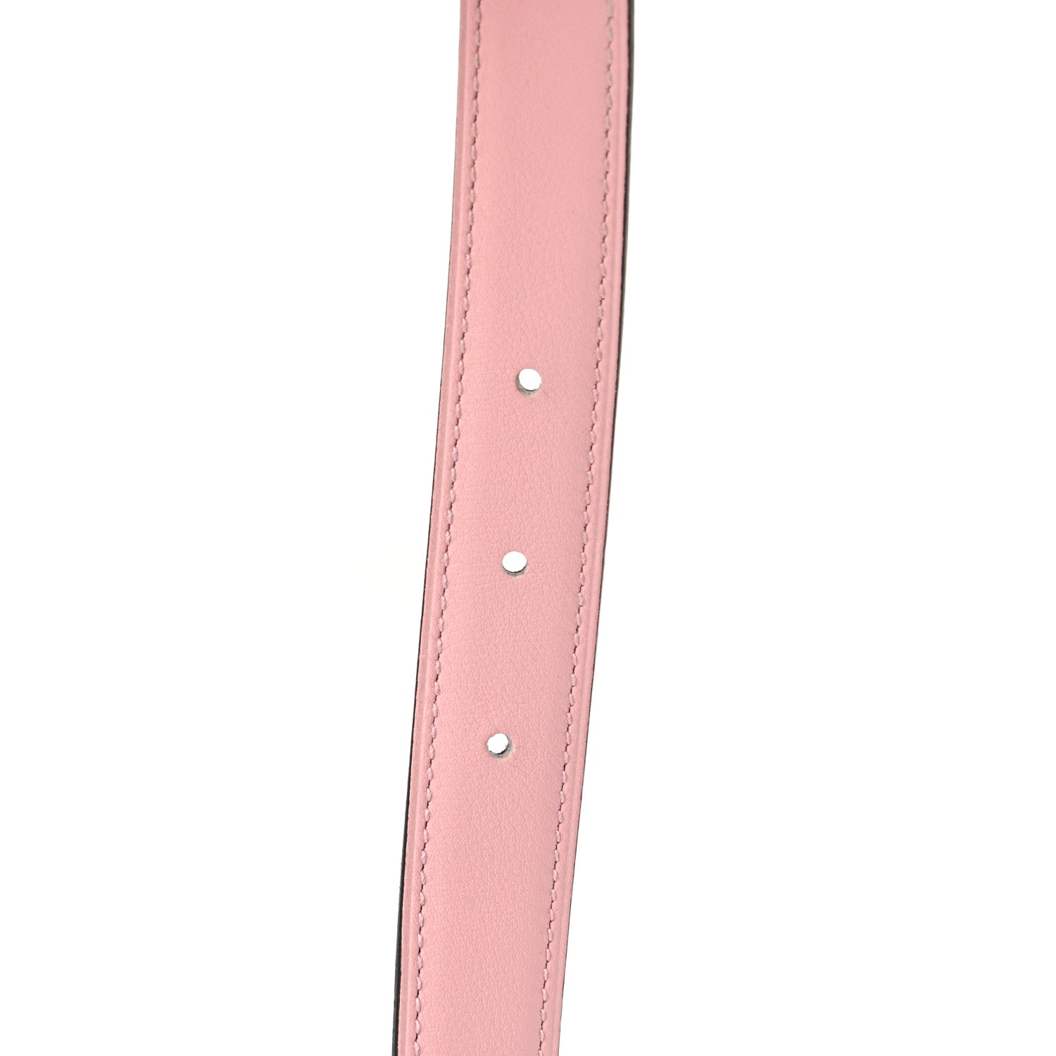 Hermes Swift Epsom 24mm Belt Strap 90 Rose Sakura Etoupe 4 of 5