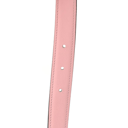 Hermes Swift Epsom 24mm Belt Strap 90 Rose Sakura Etoupe 4 of 5