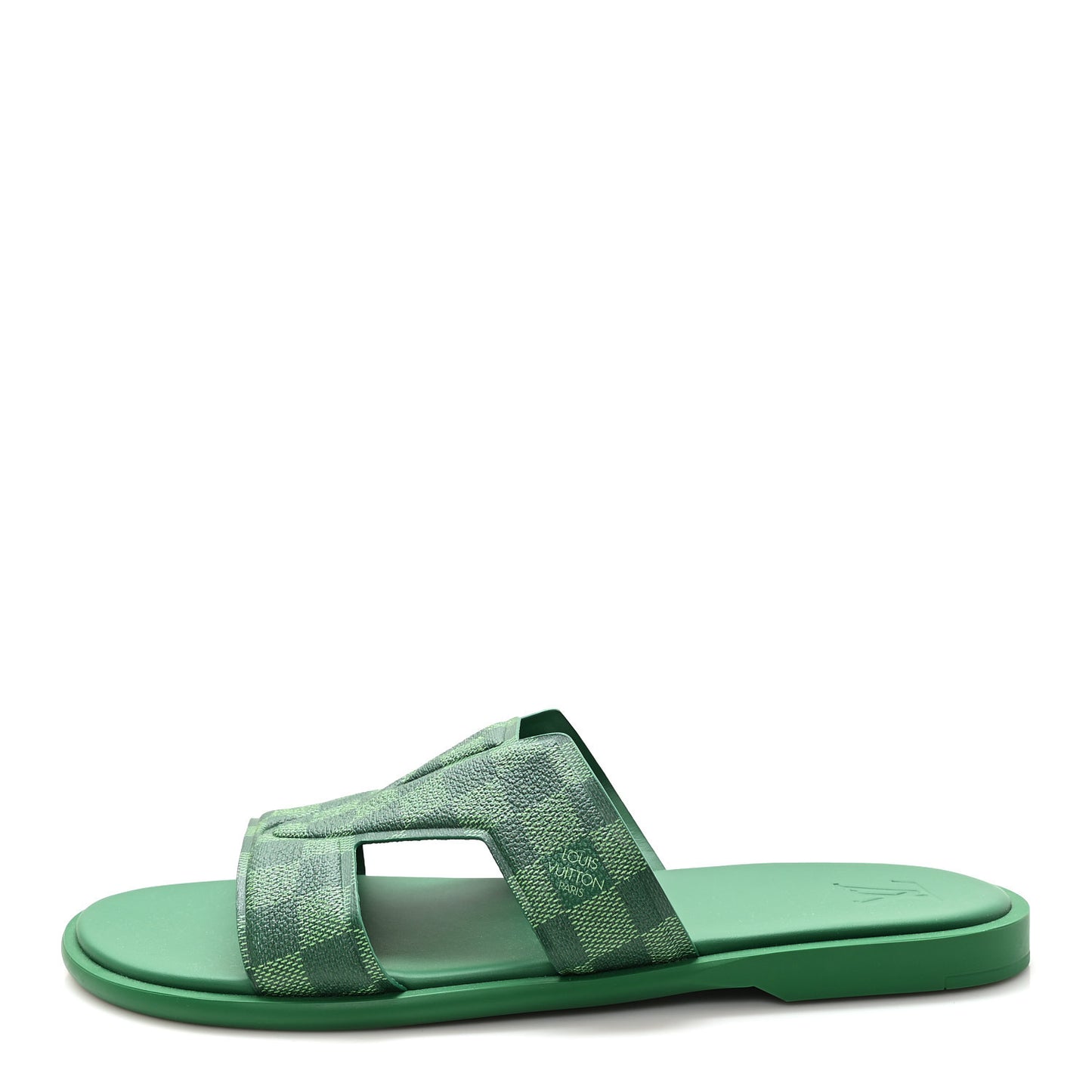 Damier Calfskin Mens LV Oasis Mules 12 Green