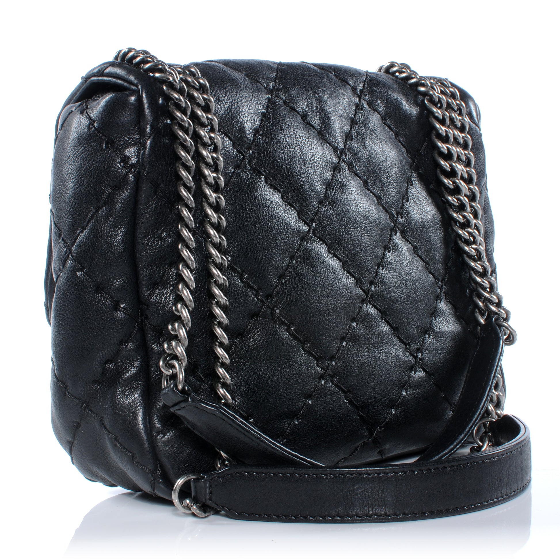 Chanel Calfskin Ultimate Stitch Flap Bag Black 3 of 10