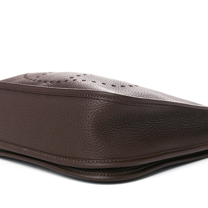 Hermes Taurillon Clemence Evelyne III PM Chocolate 9 of 16