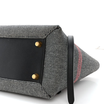 Celine Cotton Canvas Calfskin Mini Belt Bag Black 10 of 13