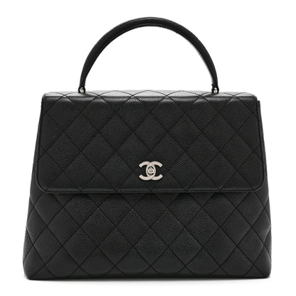 Chanel Caviar Quilted Jumbo Kelly Flap Black 1 of 10