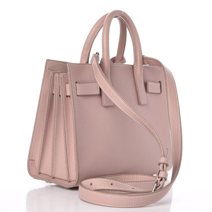 Saint Laurent Grained Calfskin Nano Sac De Jour Antique Rose 3 of 7