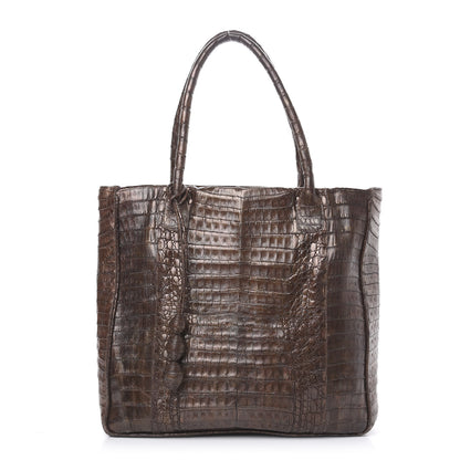 Nancy Gonzalez Crocodile Tote Brown 1 of 12
