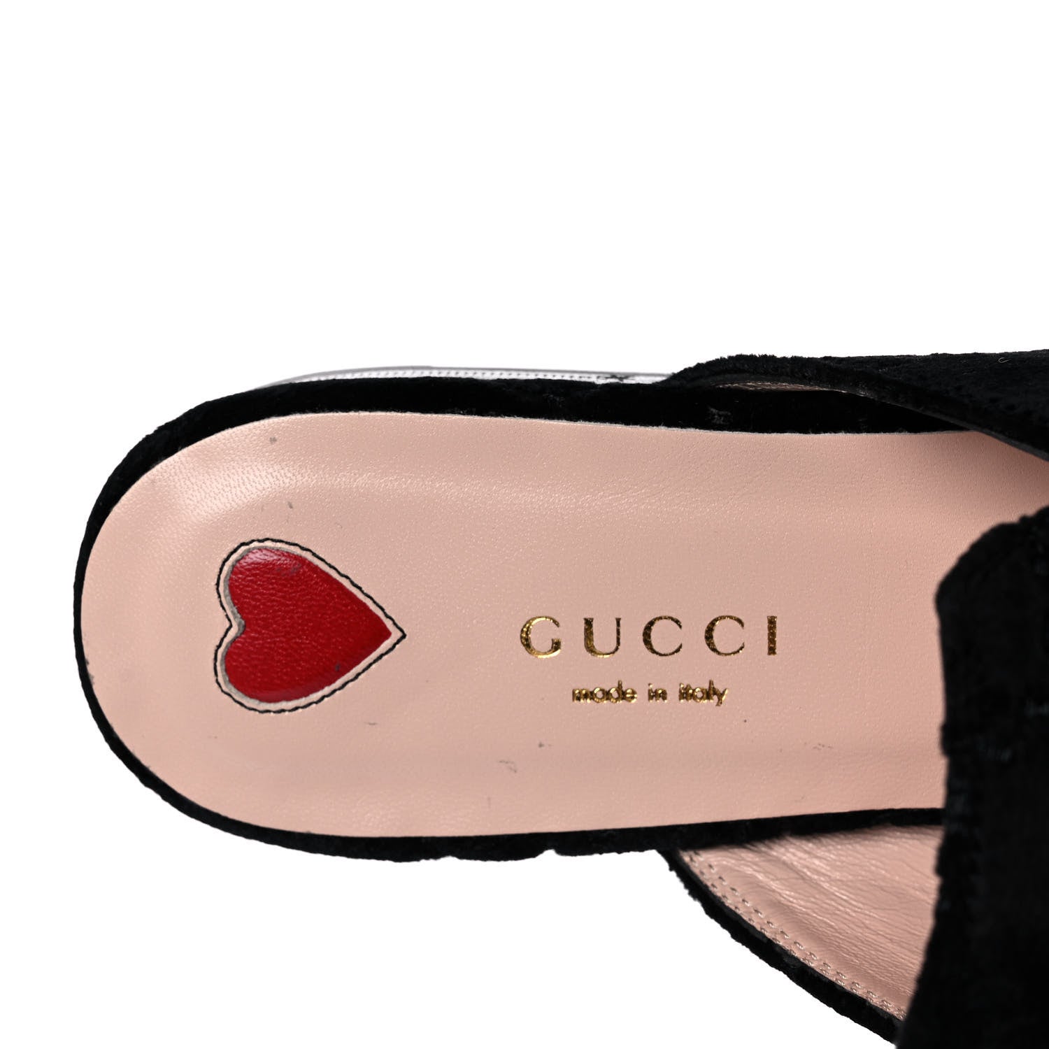 Gucci Velvet GG Monogram Womens Princetown Slippers 37 Black 7 of 9