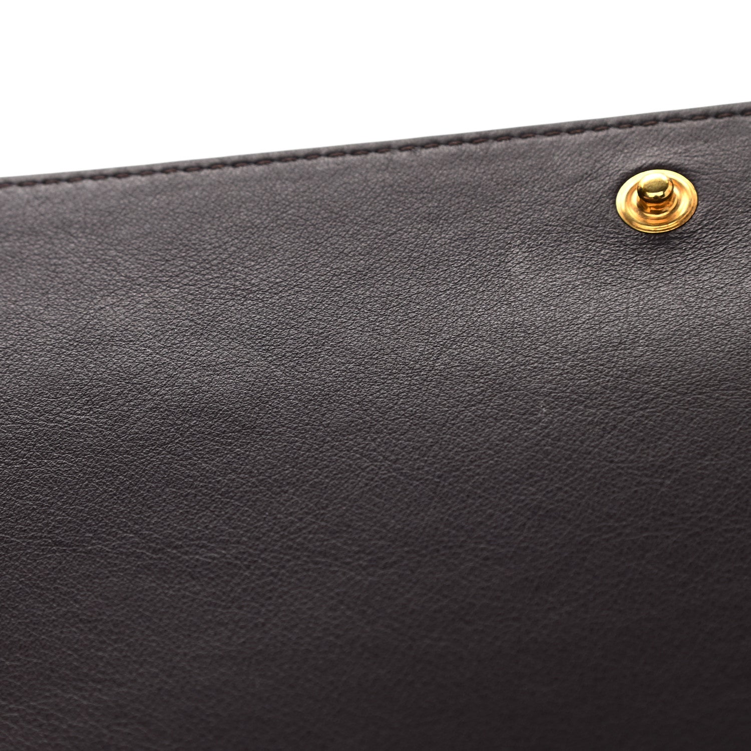 Celine Smooth Lambskin Frame Evening Chain Clutch Beige Burgundy 10 of 10