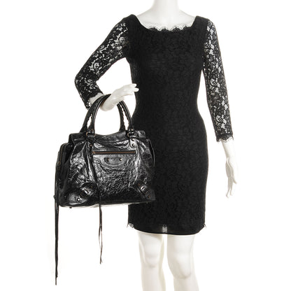 Balenciaga Agneau Classic Hardware Step Bag Black 2 of 15