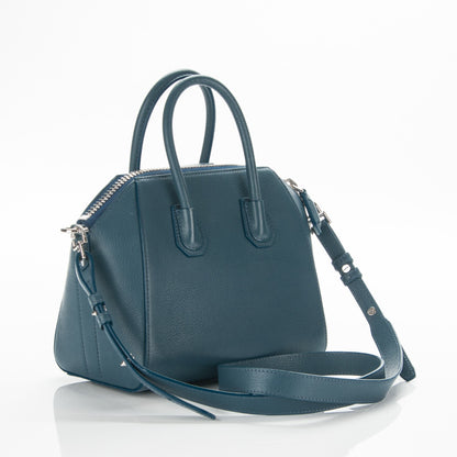 Givenchy Sugar Goatskin Mini Antigona Mineral Blue 3 of 10