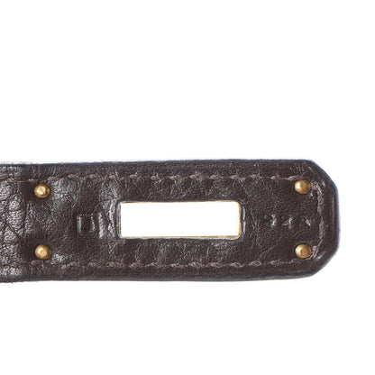 Hermes Taurillon Clemence Birkin 30 Chocolate 18 of 48