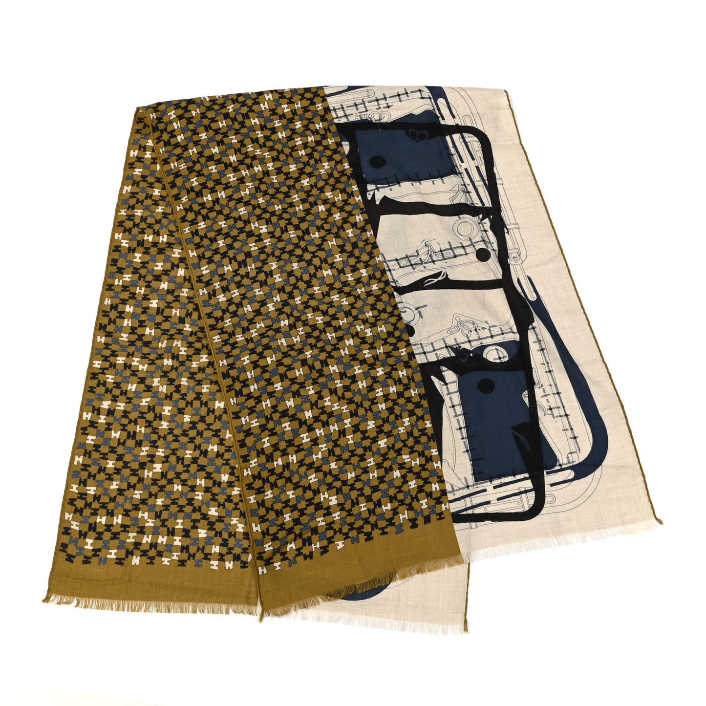 Cashmere Silk Imprimeur Fou Camails H Muffler