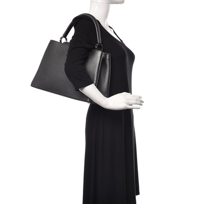 Louis Vuitton Metallic Taurillon Capucines MM Anthracite 2 of 9