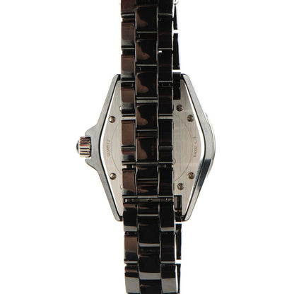Chanel Stainless Steel Ceramic Diamond 33mm J12 Quartz Watch Black 4 of 7