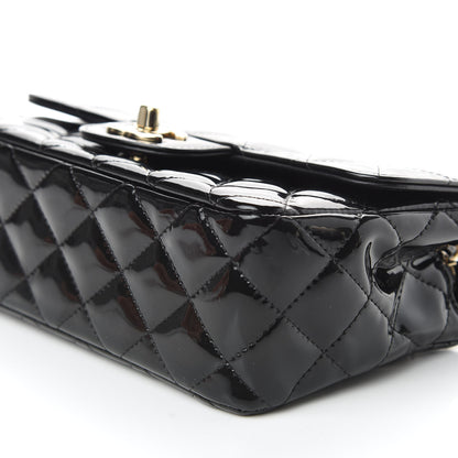 Chanel Patent Calfskin Quilted Mini Rectangular Flap Black 6 of 10