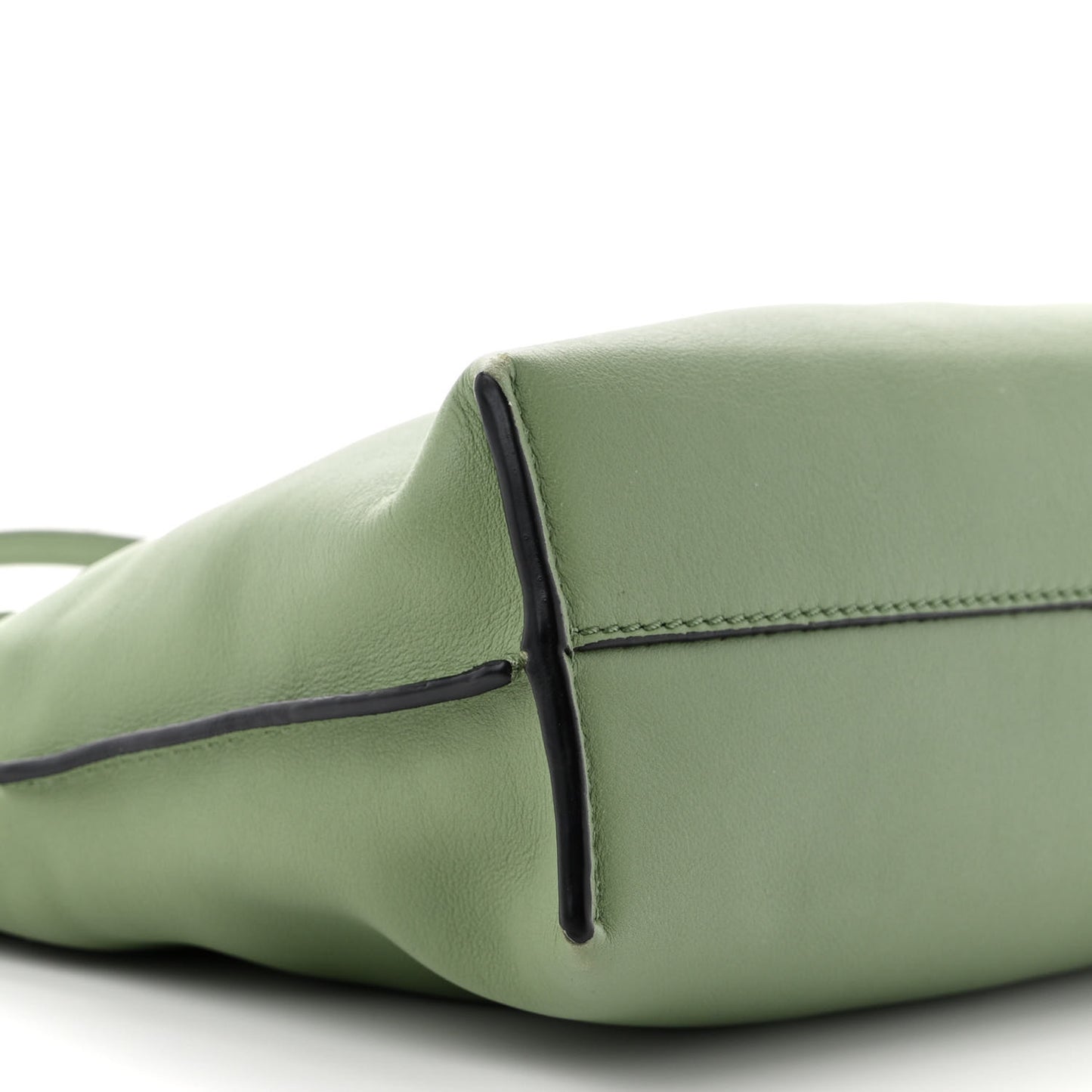 Calfskin Mini Flamenco Knot Bag Avocado