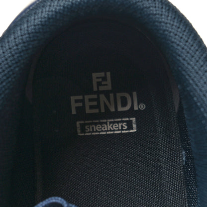Fendi Nylon Mens Baguette Match High Top Sneakers 12 Blue Grey 8 of 9