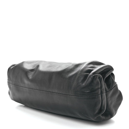 Bottega Veneta Smooth Butter Calf The Pouch Oversized Clutch Black 10 of 12
