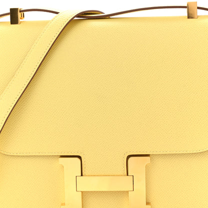 Hermes Epsom Constance 24 Jaune Poussin 8 of 12