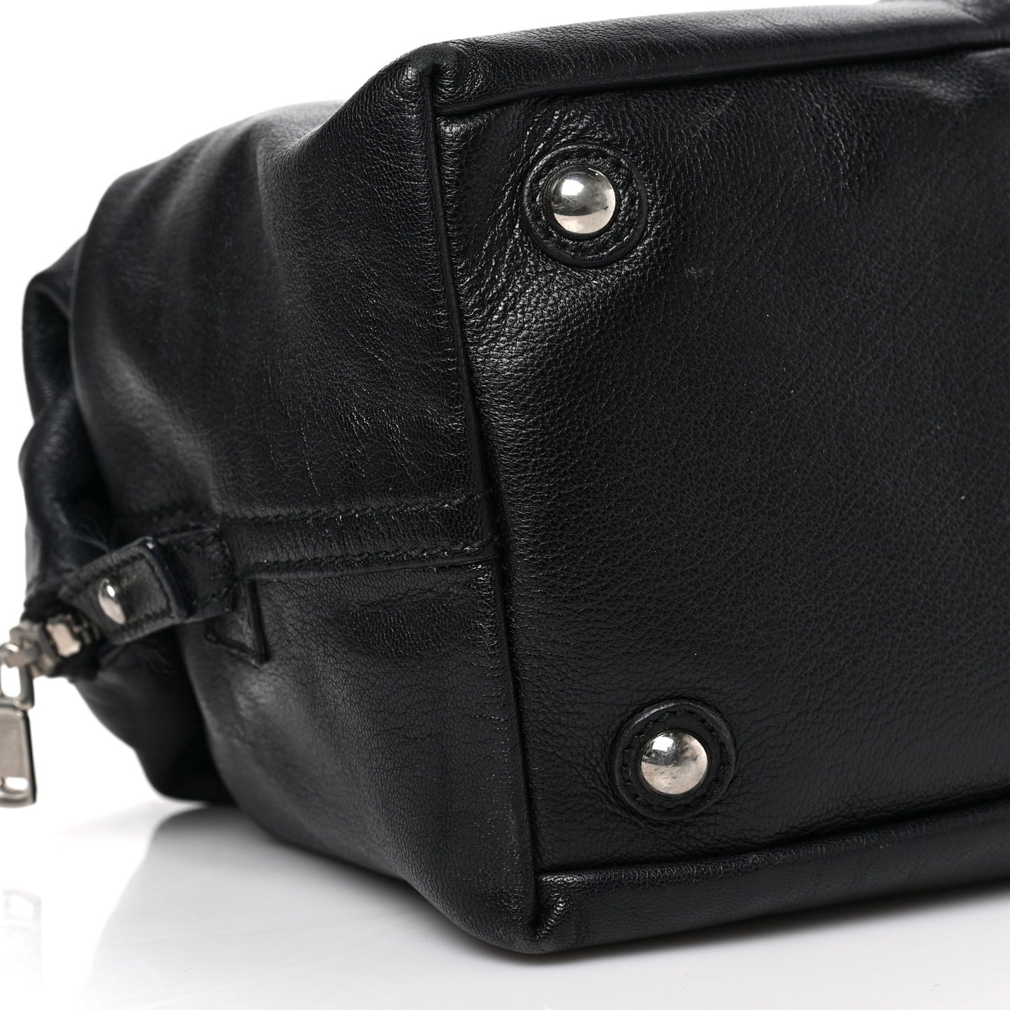 Calfskin Studded Easy Sac Black