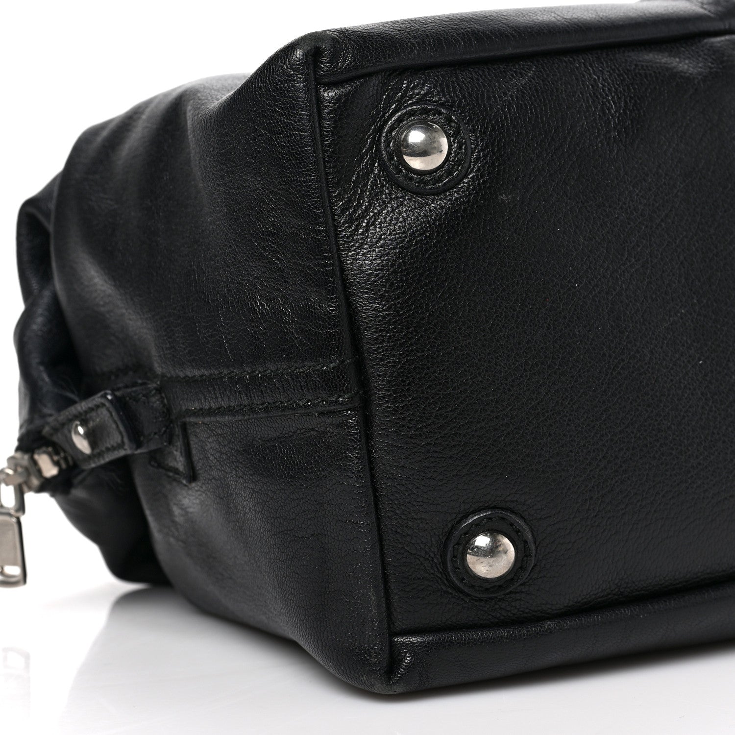 Saint Laurent Calfskin Studded Easy Sac Black 7 of 11