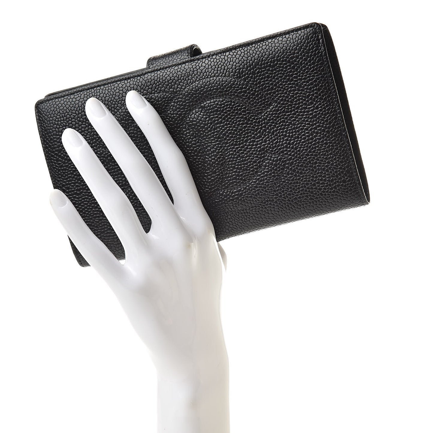 Caviar Timeless CC French Wallet Black