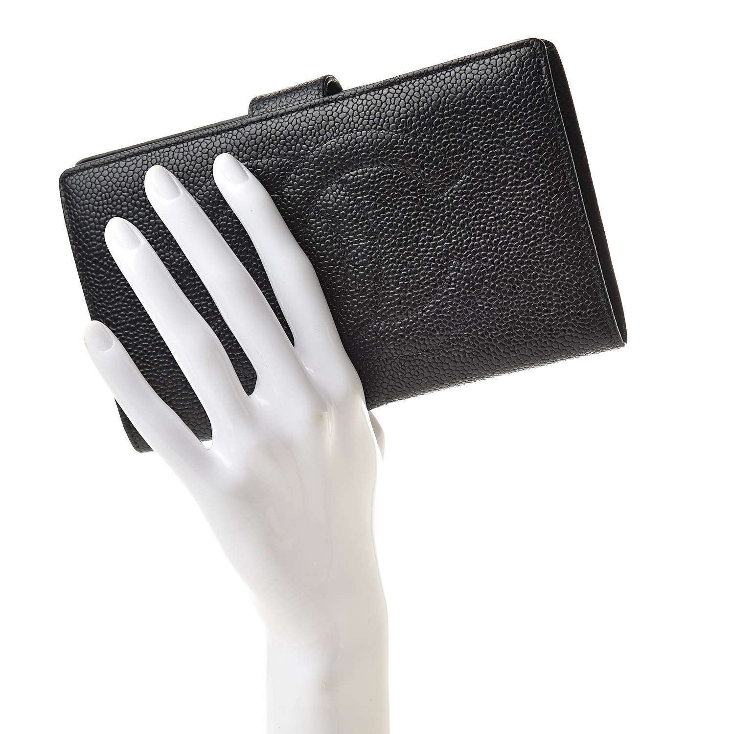 Chanel Caviar Timeless CC French Wallet Black 2 of 14