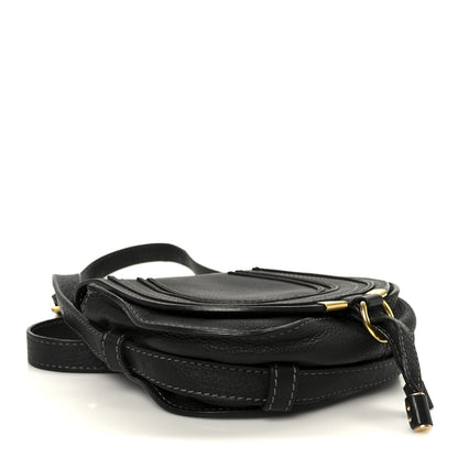 Chloe Calfskin Mini Marcie Round Crossbody Bag Black 3 of 10
