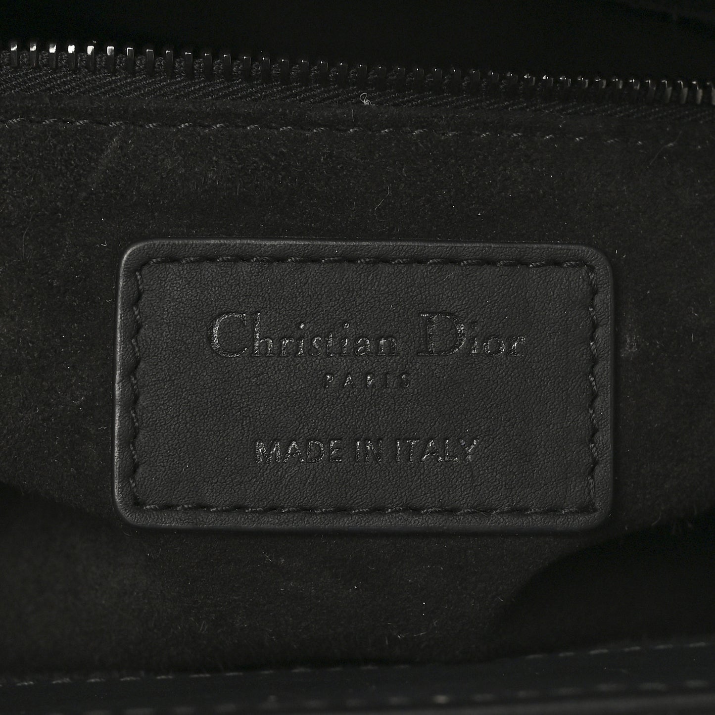 Ultra Matte Calfskin Cannage Medium Lady Dior Black