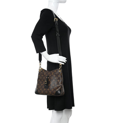 Louis Vuitton Monogram Odeon PM Black 2 of 9