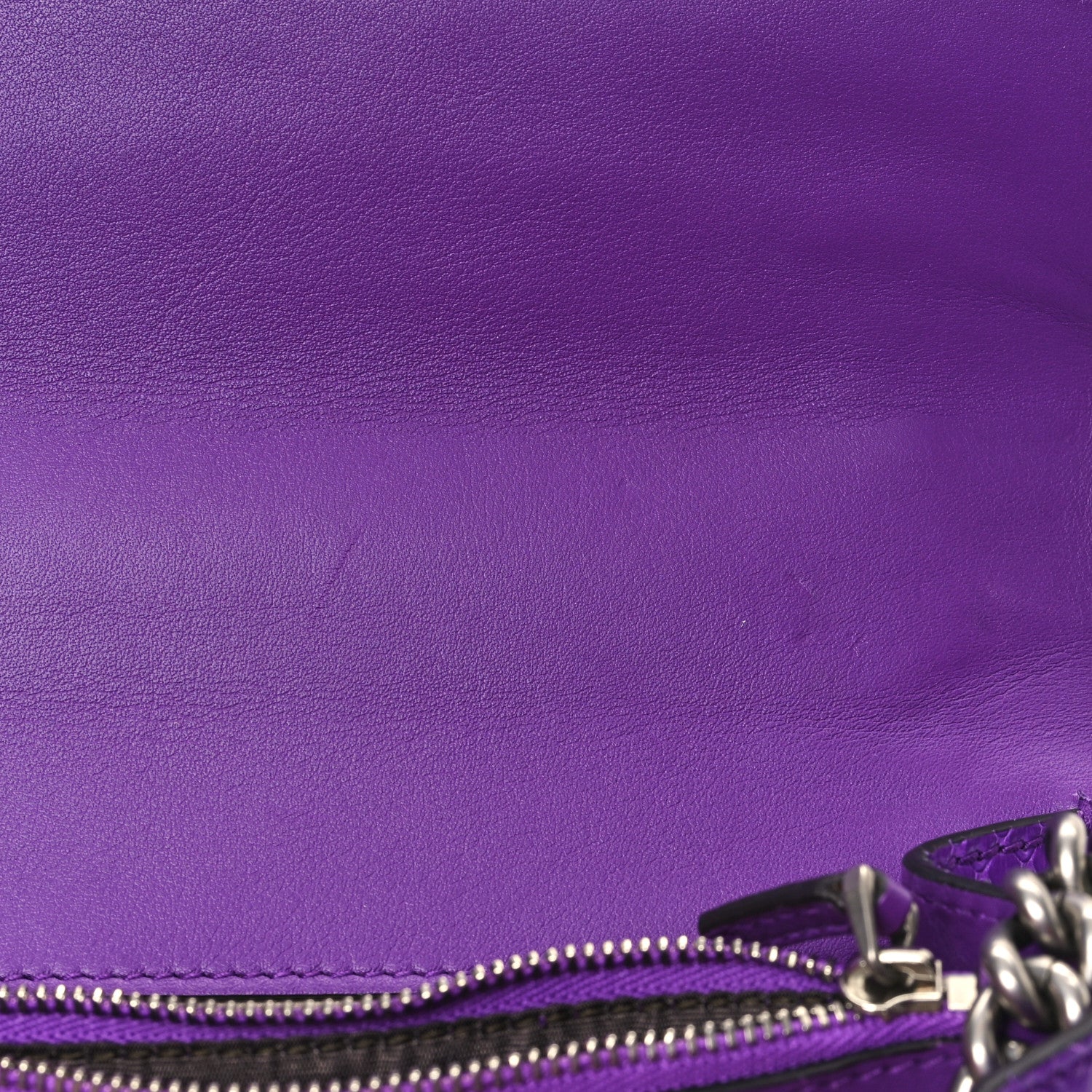 Gucci GG Supreme Monogram Snakeskin Bat Embroidered Small Dionysus Shoulder Bag Purple 11 of 12