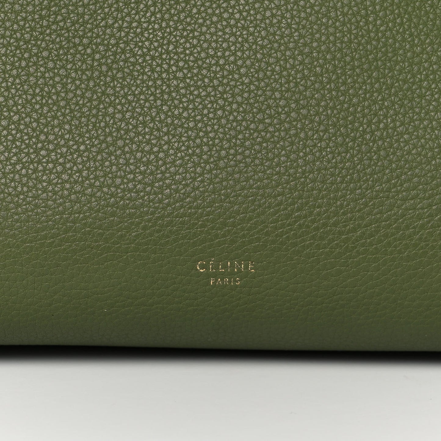 Baby Grained Calfskin Mini Belt Bag Green