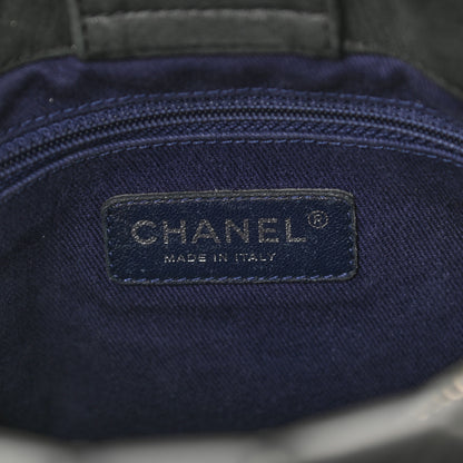 Chanel Lambskin Quilted Medium New Bubble North South Tote Black 7 of 9