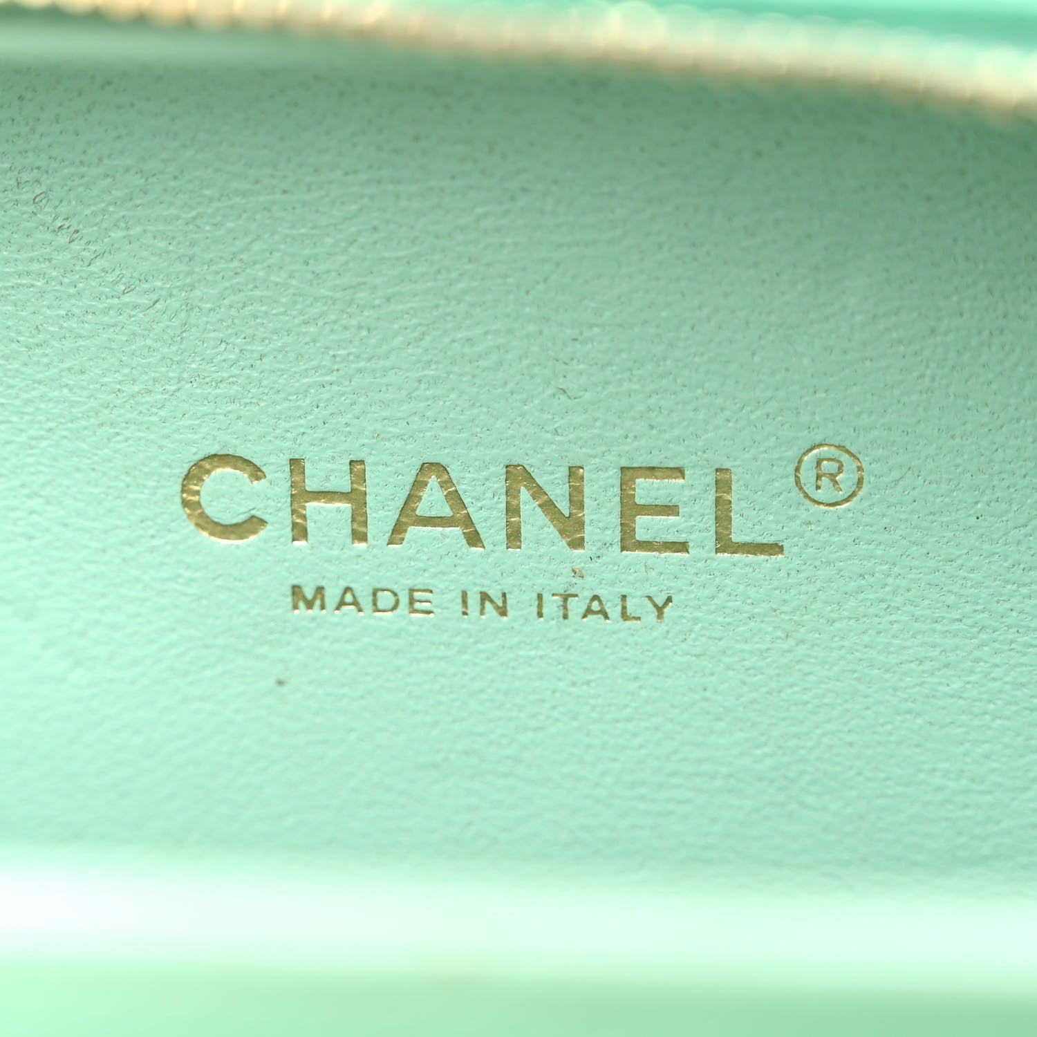 Chanel Caviar Quilted Small CC Filigree Vanity Case Green 6 of 12