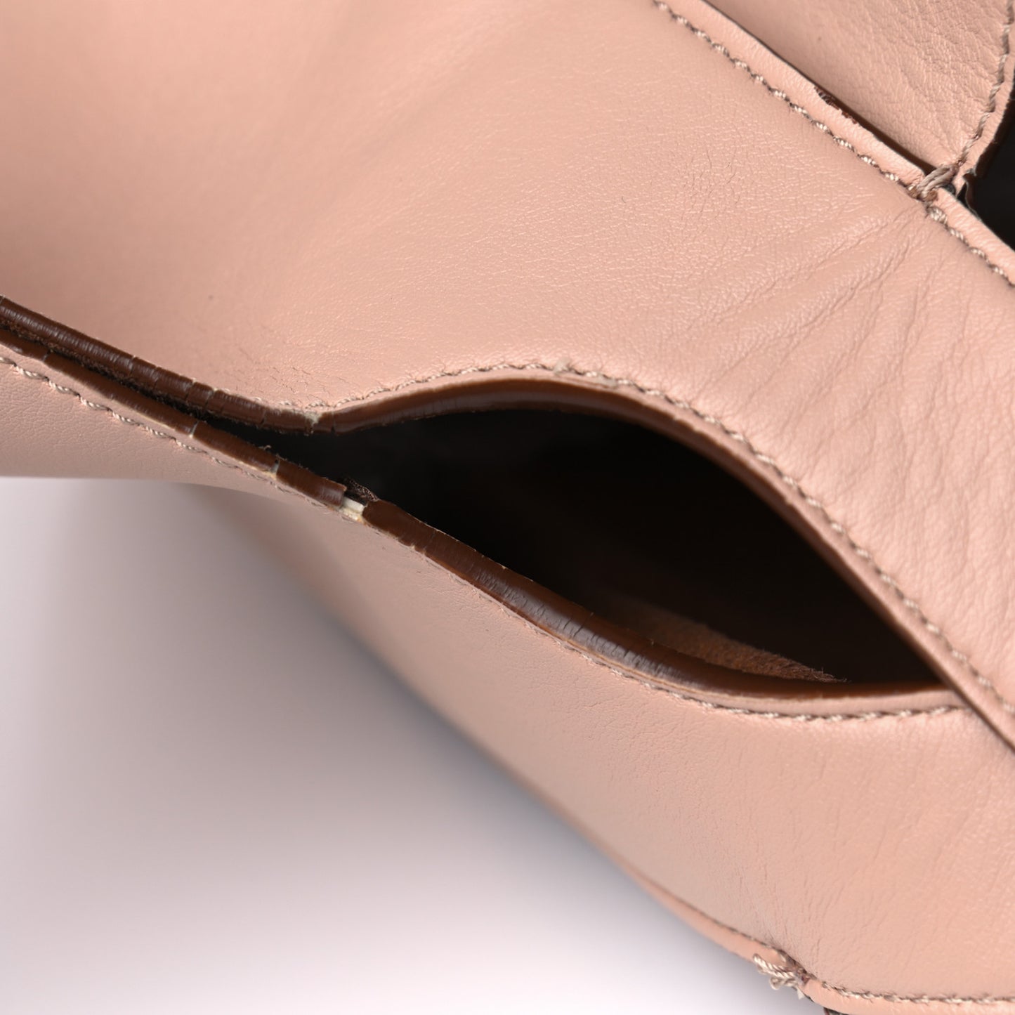 Eco Alter Nappa East West Perforated Tote Beige