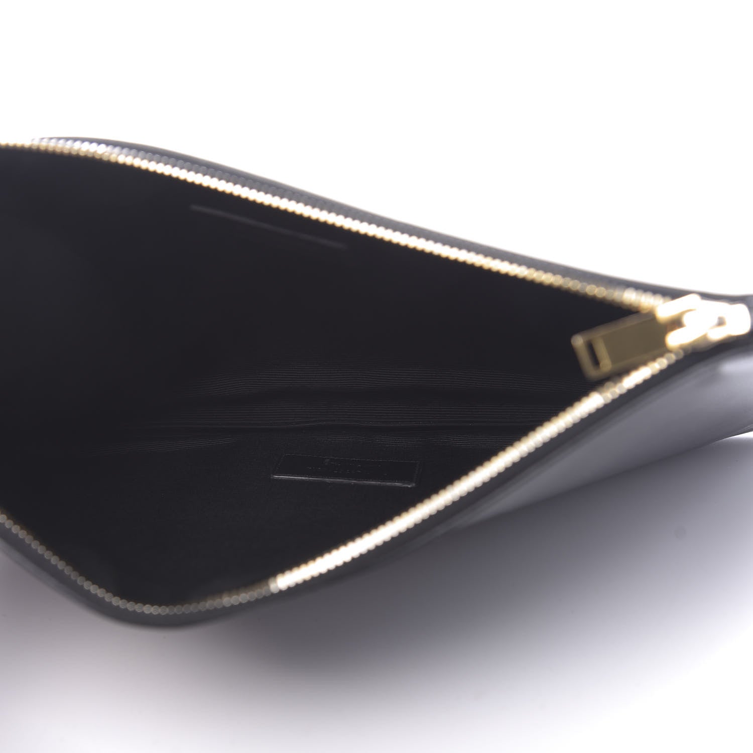 Saint Laurent Grain de Poudre Medium Zip Clutch Black 5 of 7