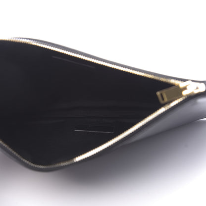 Saint Laurent Grain de Poudre Medium Zip Clutch Black 5 of 7