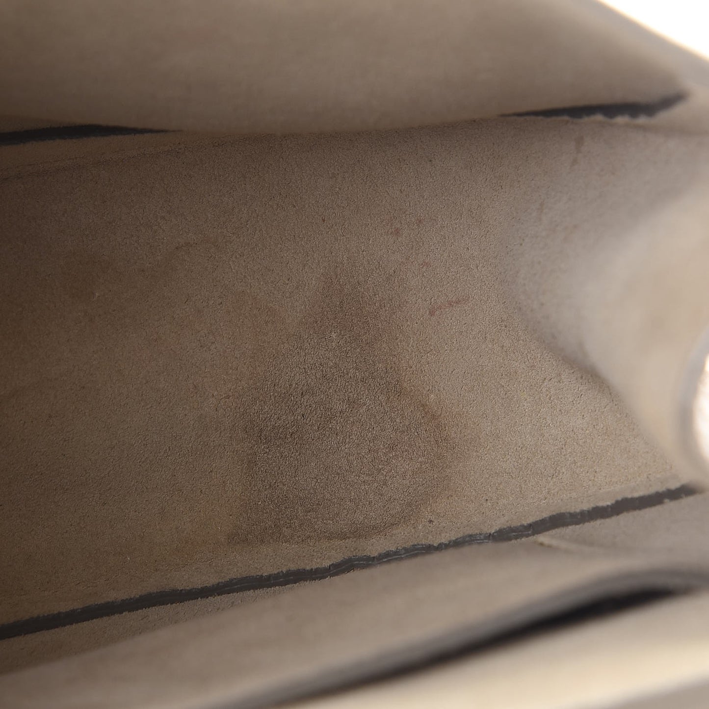 Grained Lambskin Drew Shoulder Bag Abstract White