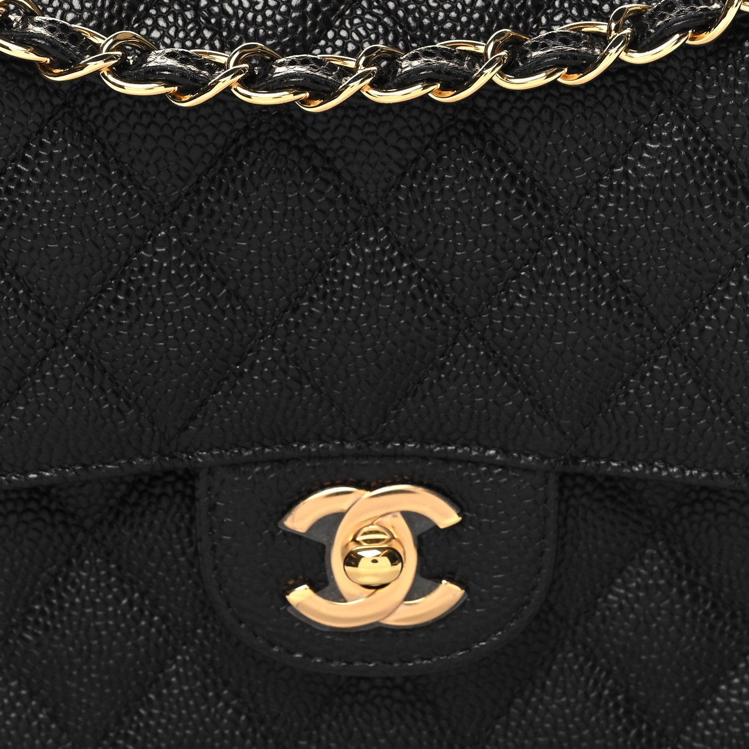 Chanel Caviar Quilted Medium Double Flap Black 9 of 11