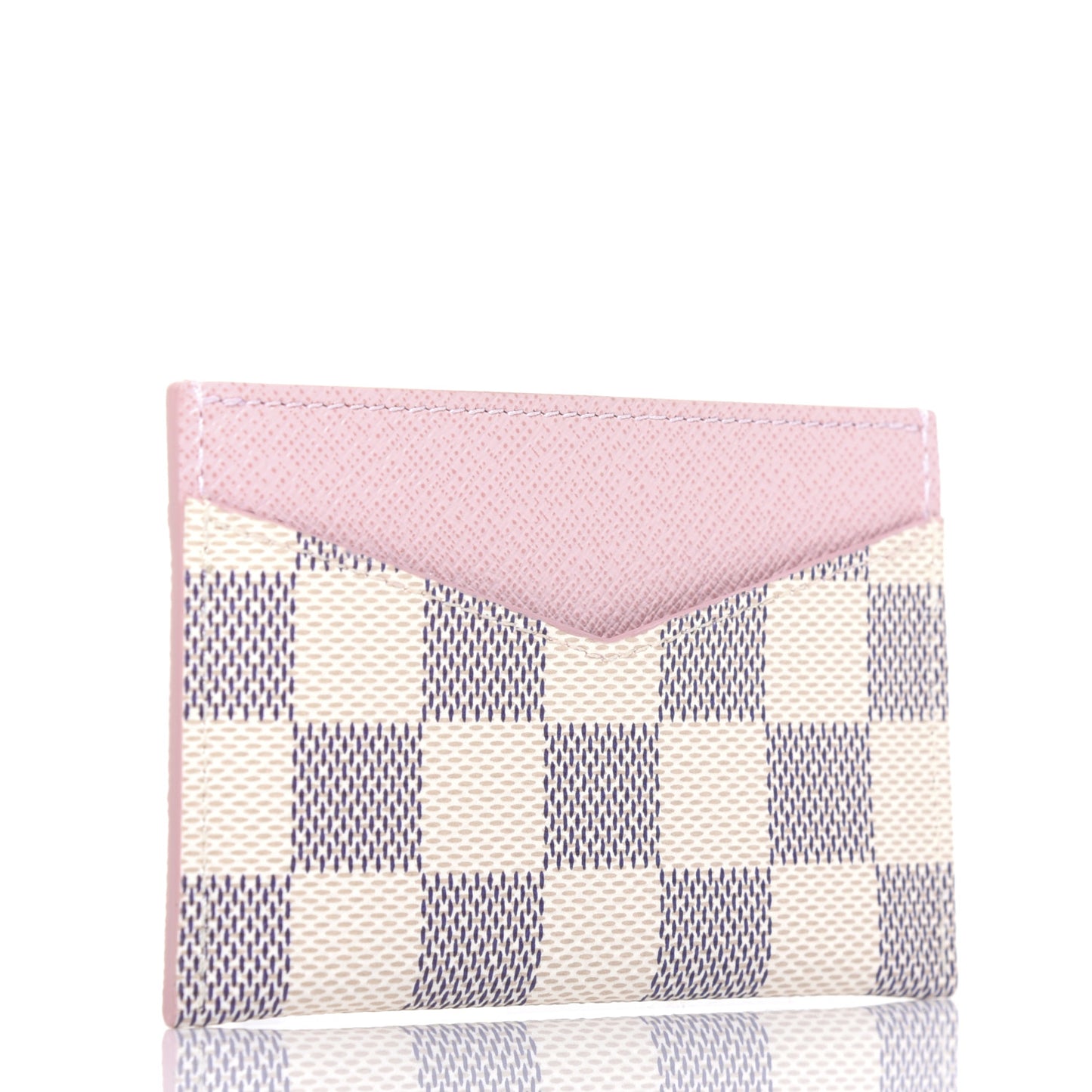 Damier Azur Daily Card Holder Rose Ballerine