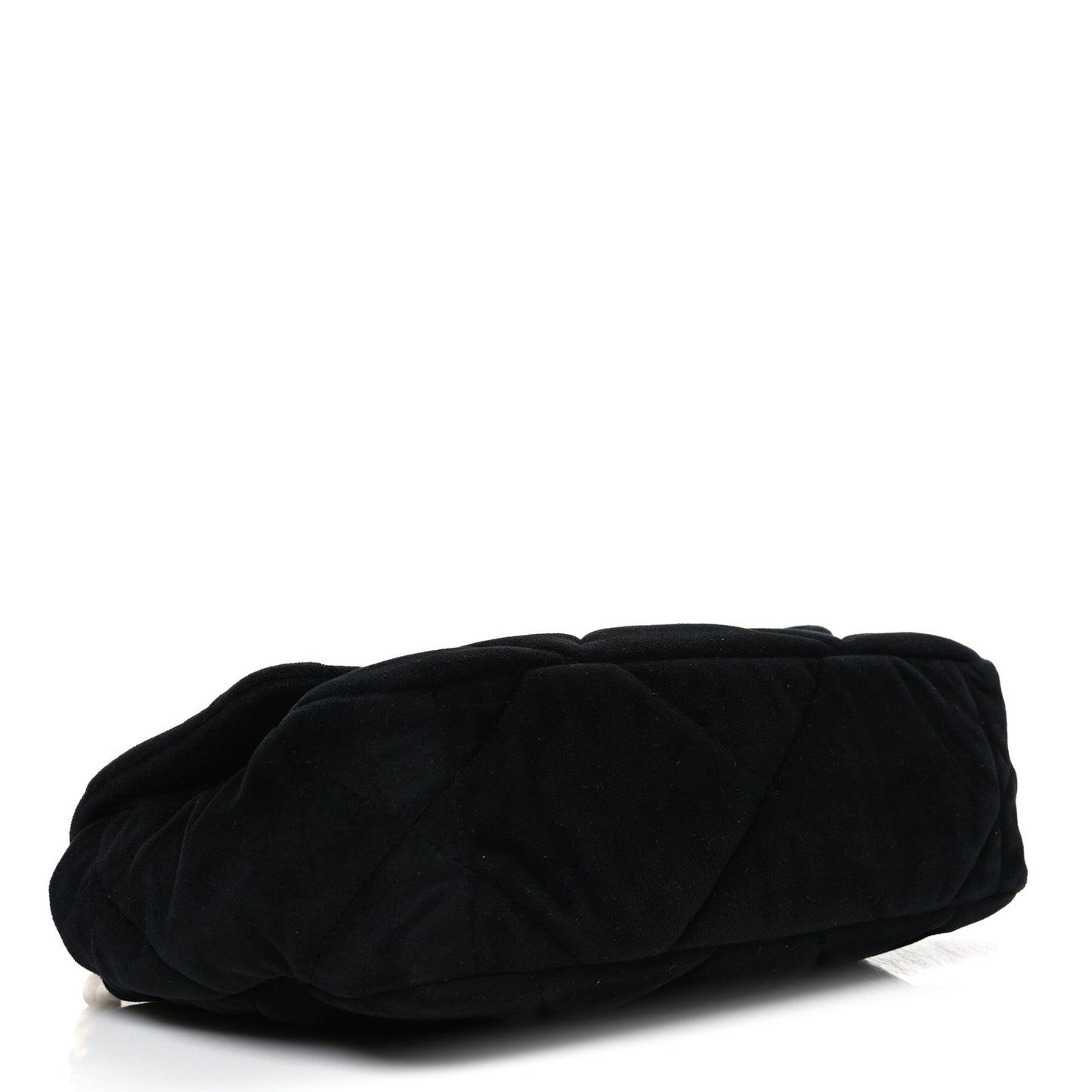 Velvet Quilted Medium Chanel 19 Flap Black