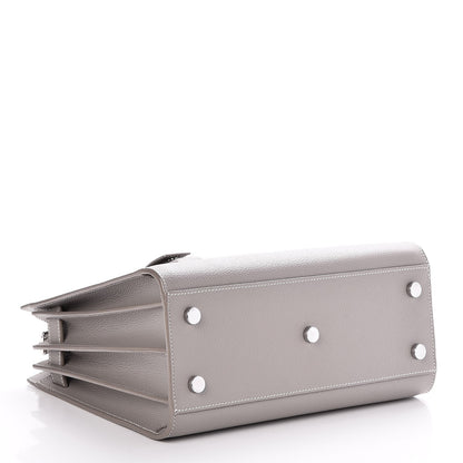 Saint Laurent Grained Calfskin Topstich Baby Sac De Jour Fog 5 of 7