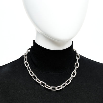 David Yurman Sterling Silver 18K Yellow Gold 11mm Madison Chain Toggle Necklace 2 of 6
