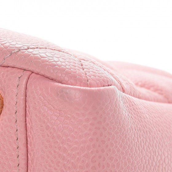 Caviar Quilted Petit Timeless Shopping Tote PTT Pink