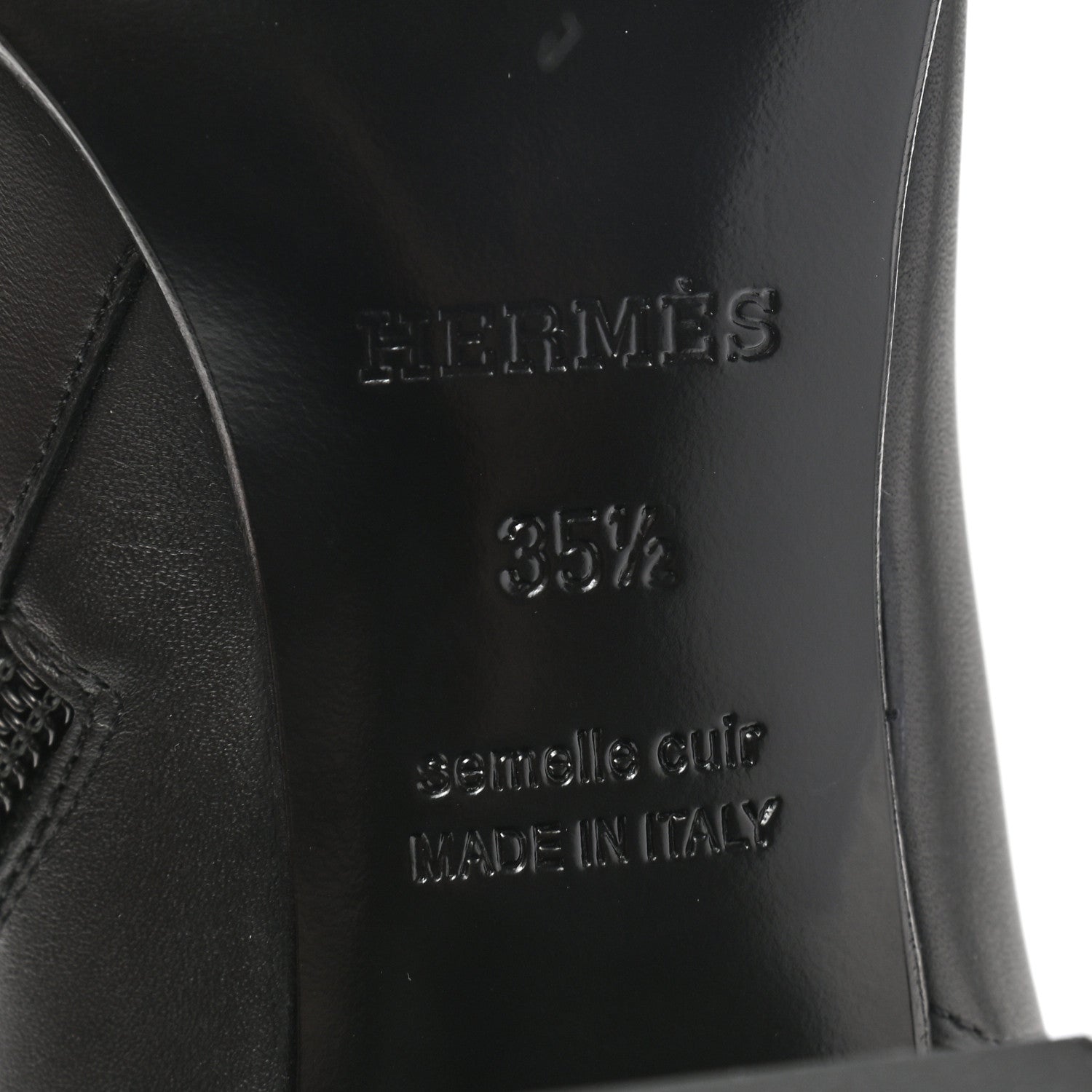 Hermes Calfskin Saint Germain Ankle Boots 35.5 Black 6 of 8