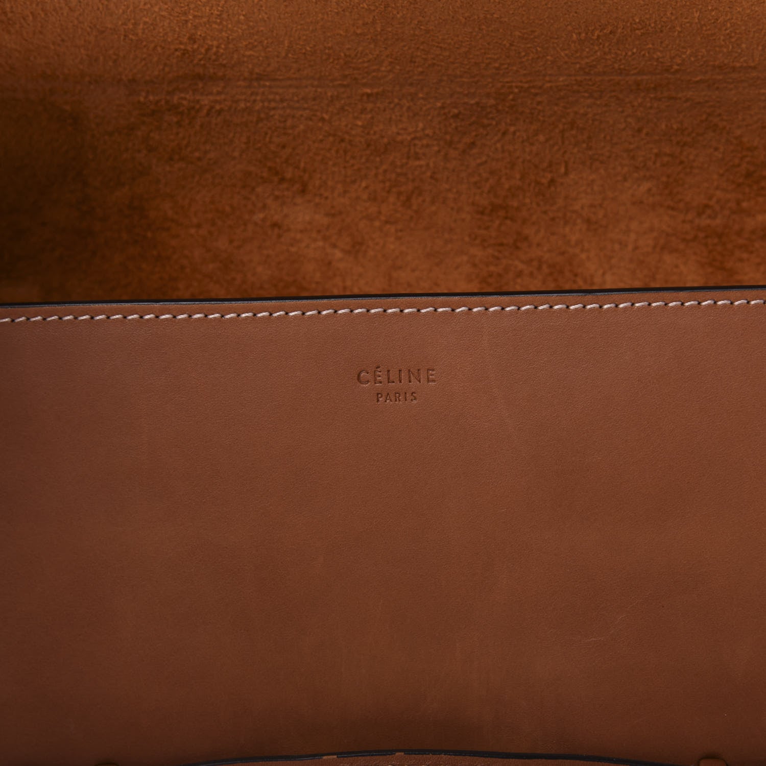 Celine Natural Calfskin Medium Symmetrical Bag Tan 9 of 15