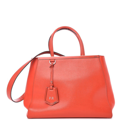 Fendi Vitello Elite Regular 2Jours Tote Papavero 1 of 15