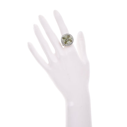 John Hardy Sterling Silver 18K Yellow Gold Peridot Tsavorite Batu Kawung Ring 51.9 6 2 of 7
