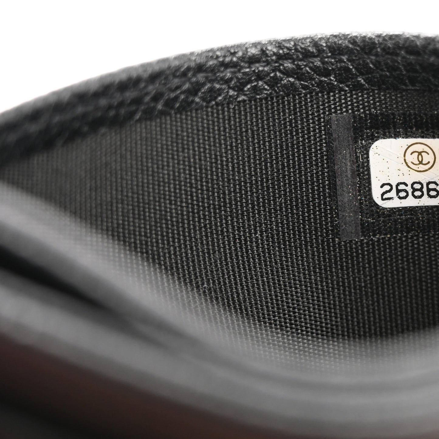 Grained Calfskin CC Card Holder Black